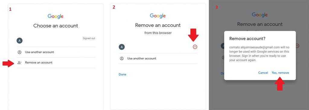 Remove an account