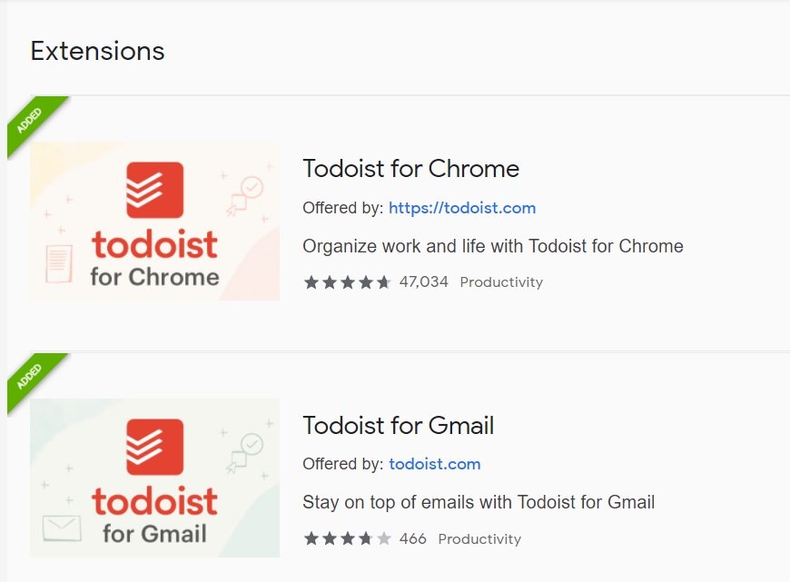 chrome todoist extension