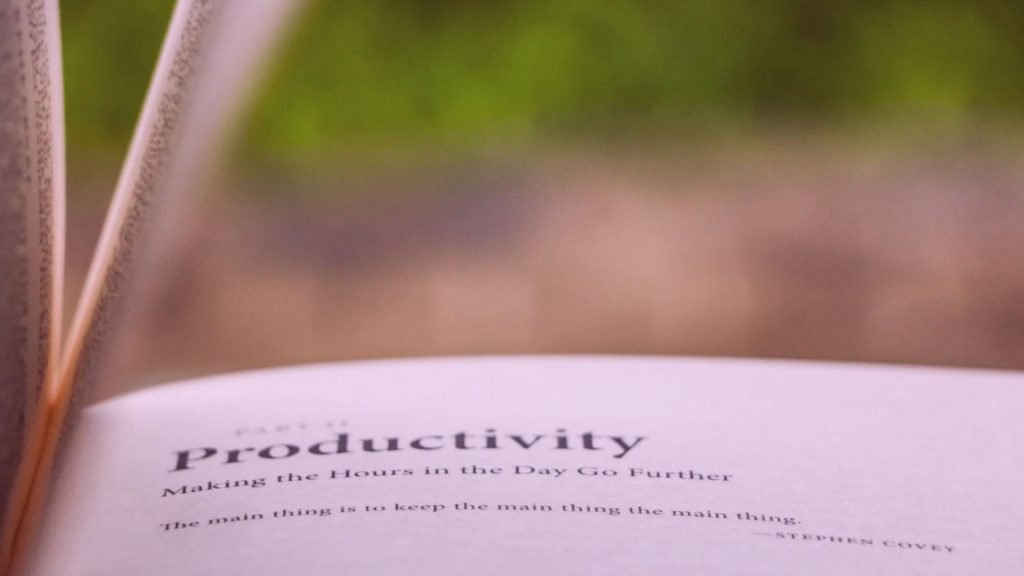 production versus productivity